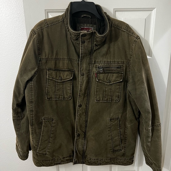 Levi's Dark Olive Military Jacket